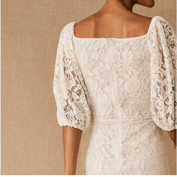 Sachin & Babi Anthropologie BHLDN Cailyn white lace dress size 8 - Picture 4 of 14